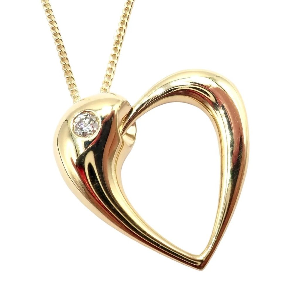 Rare Georg Jensen 18K Yellow Gold Diamond Snake Eating Tail Ouroboros Necklace